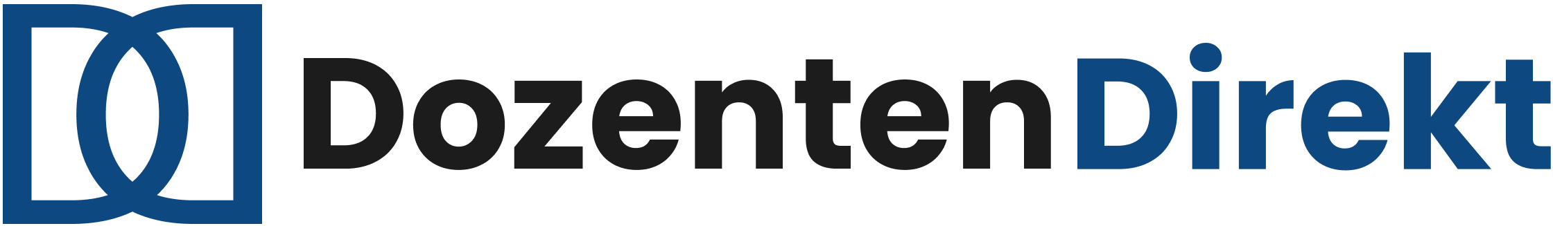 DozentenDirekt Logo in Blau und Schwarz